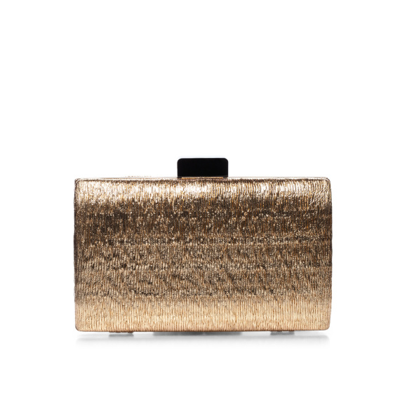Clutch with contrasting color lock