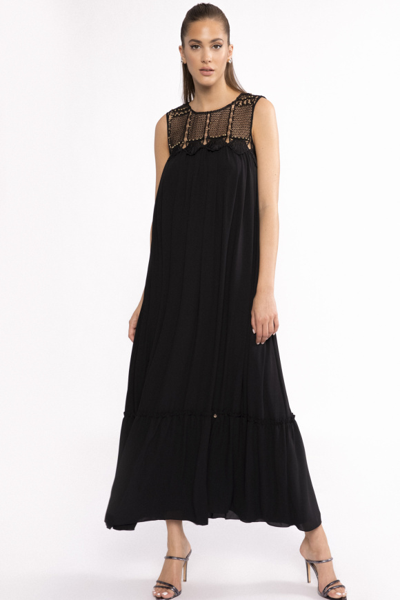 Open-back maxi dress