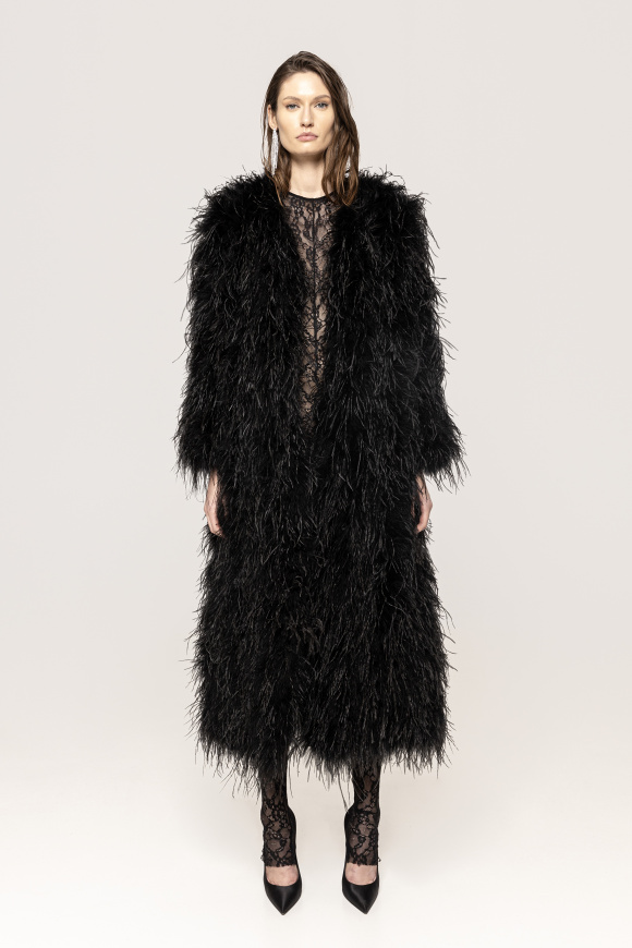 Ostrich-feather jacket