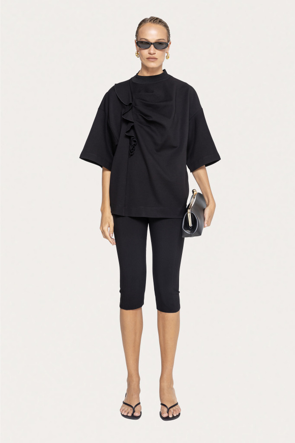 Oversized viscose top