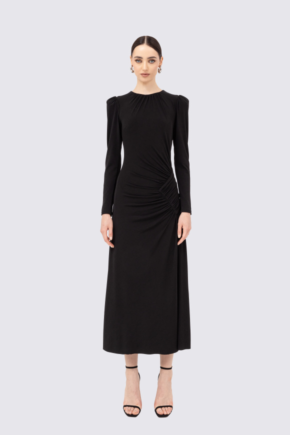 Ruched detail midi dress