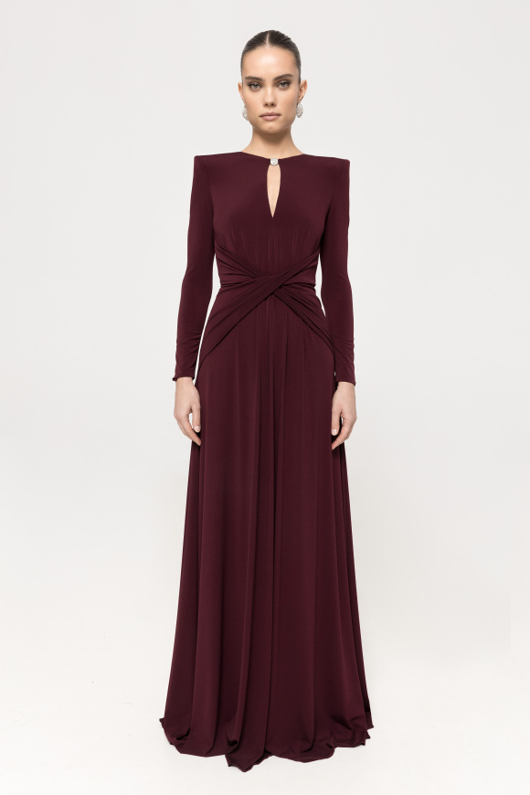 Crystal-detail maxi dress