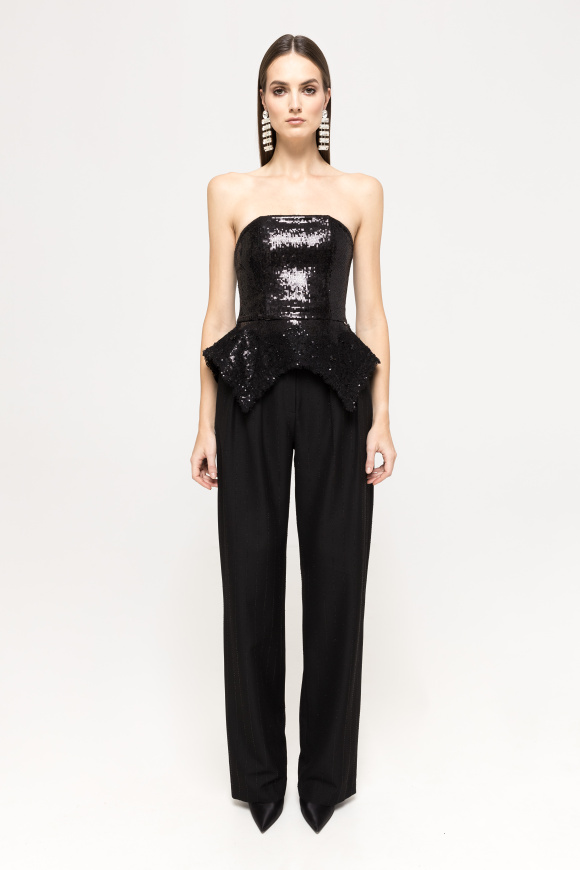 Sequined corset top