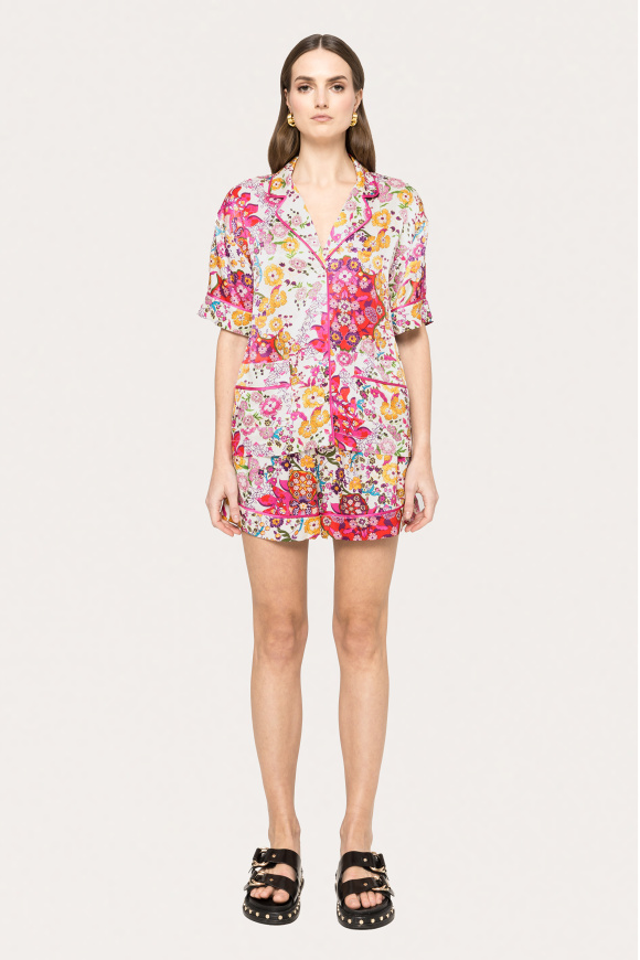 Printed viscose shirt