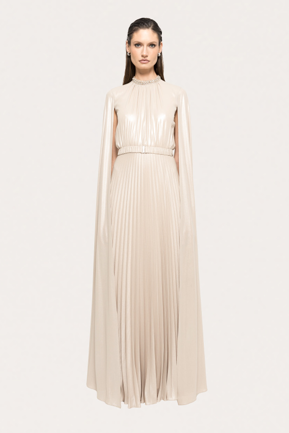 Cape-design maxi dress