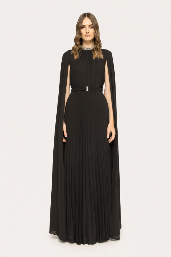 Cape-design maxi dress