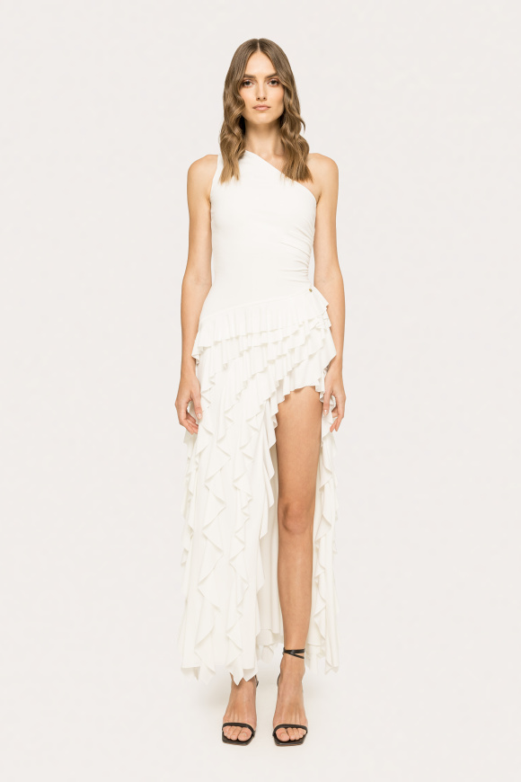 Ruffled maxi dress