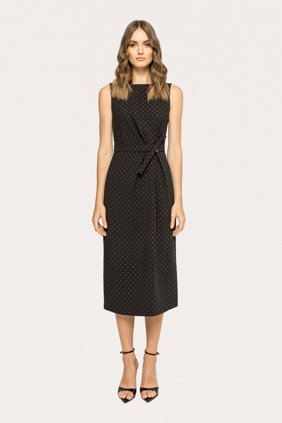 Rhinestone-embellished midi dress