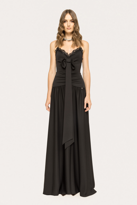 Open-back maxi dress