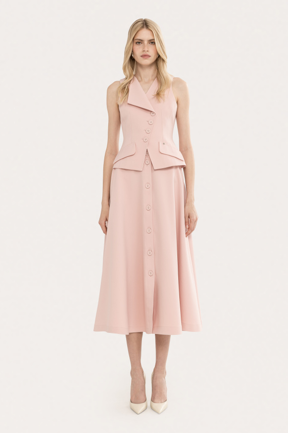 Single-breasted tailored vest