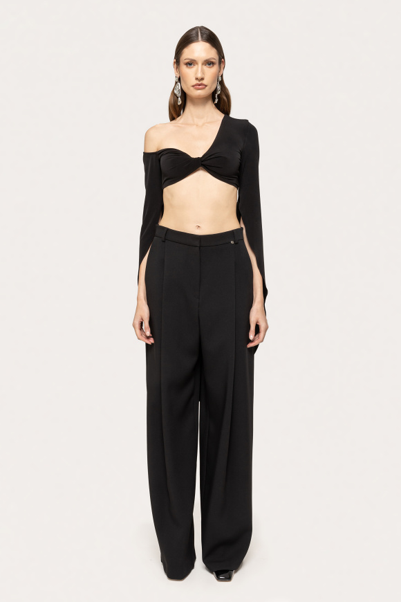 Asymmetrical crop top