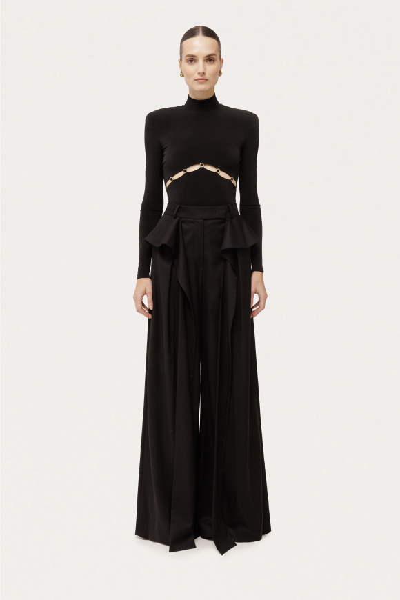 High-neck bodysuit