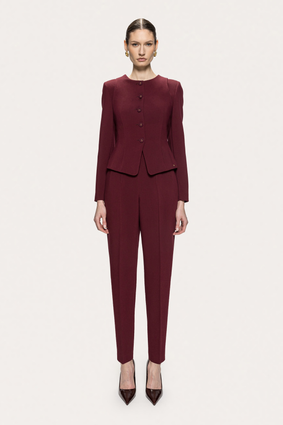 Single-breasted fitted blazer