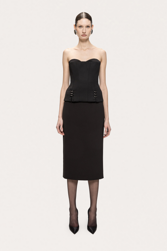 Wool corset top