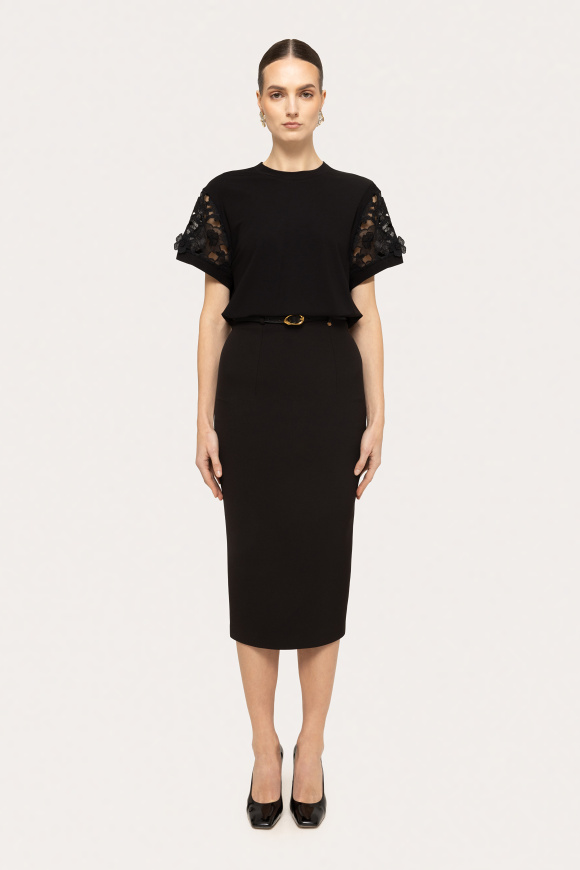 Embroidered cotton t-shirt