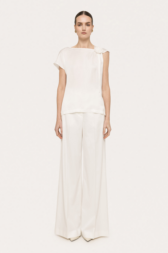 Floral-detail viscose top