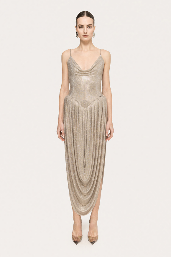 Exaggerated hip midi dress