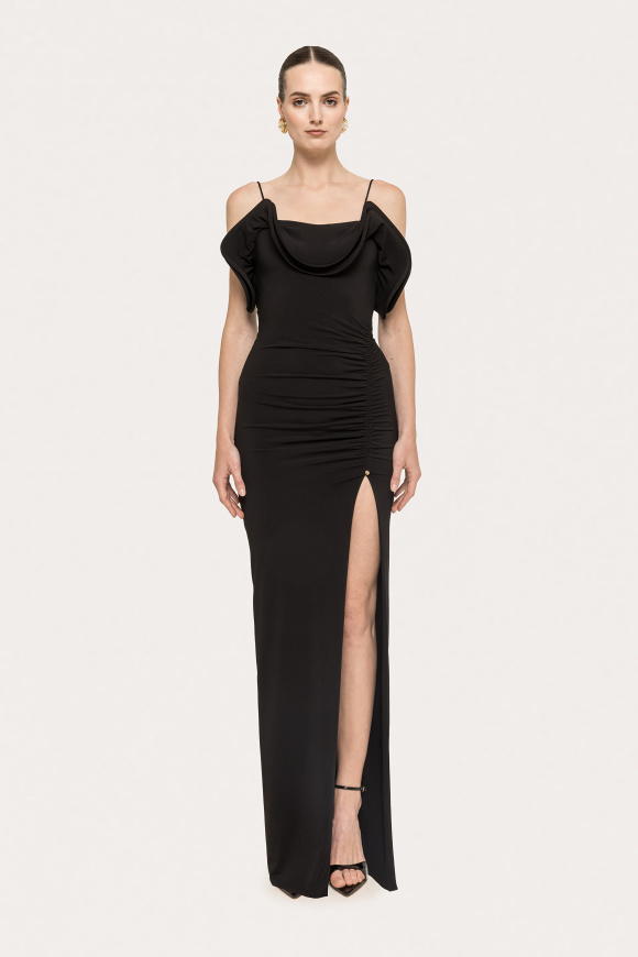 Backless fitted maxi dress