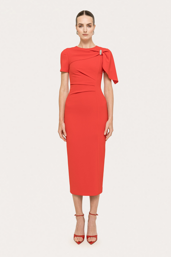 Fitted midi dress