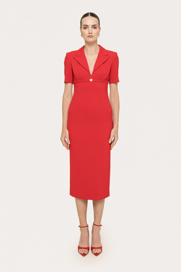 Fitted midi dress