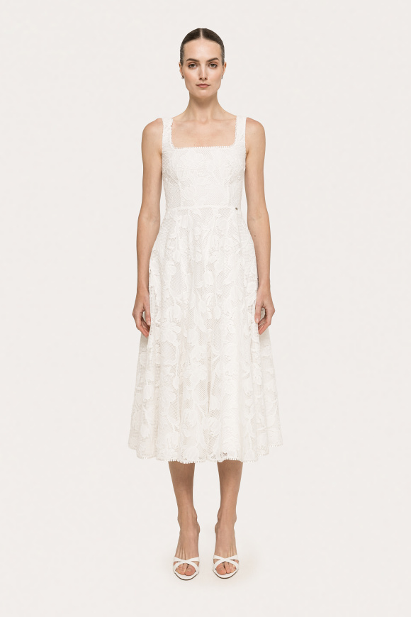 Lace midi dress