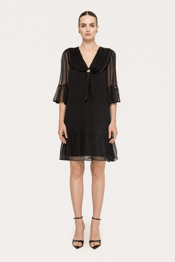 Silk midi dress