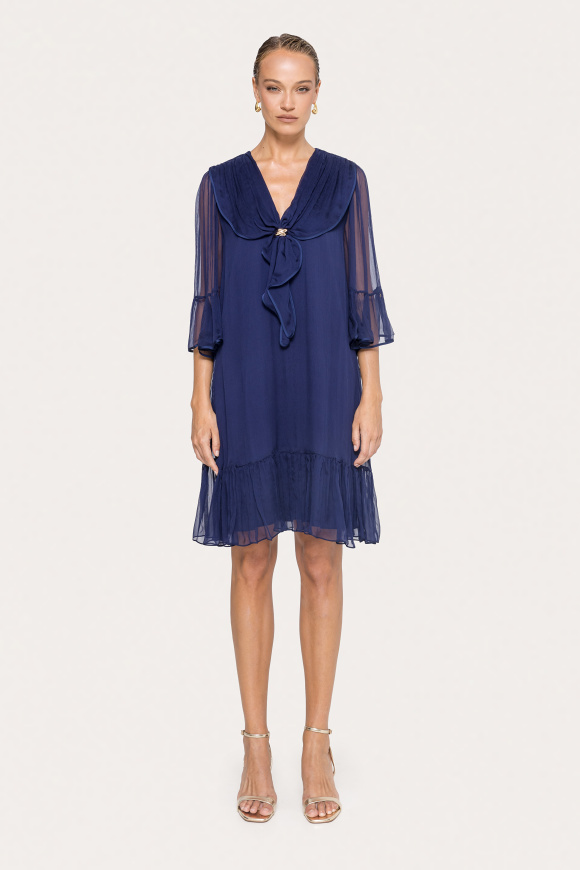 Silk midi dress