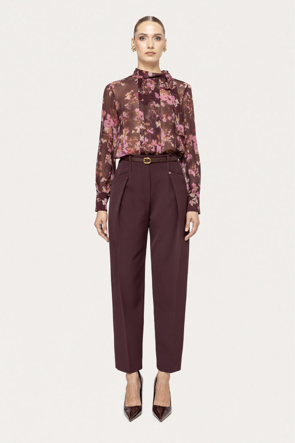Floral print viscose top