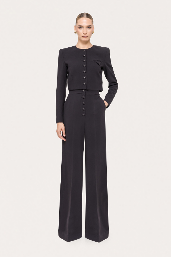 Cropped tailored blazer