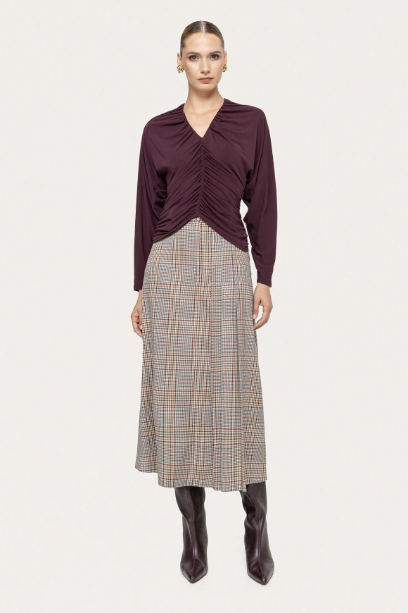 Draped TENCEL™ and wool top