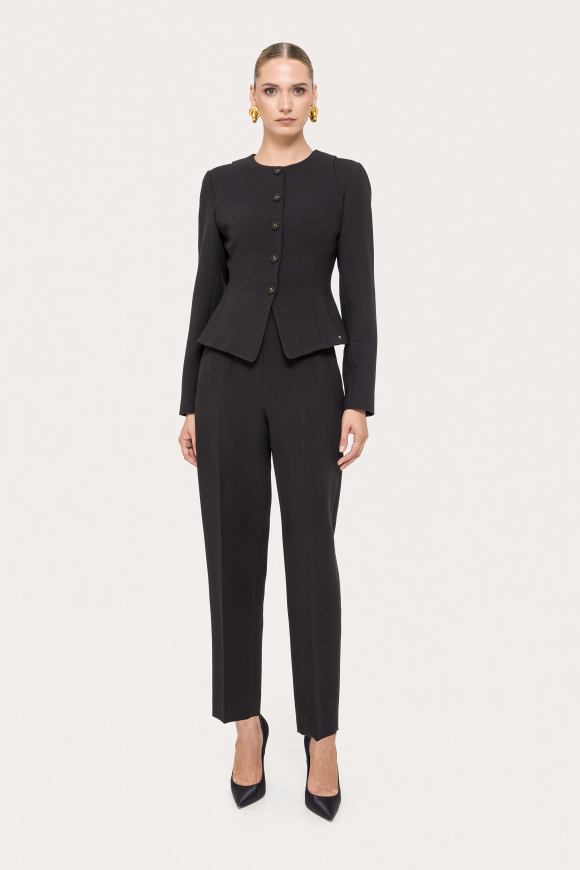 Pantaloni conici din stofă