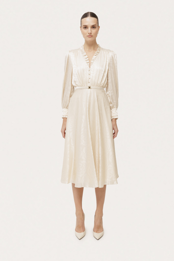 Rochie satinată din vâscoză