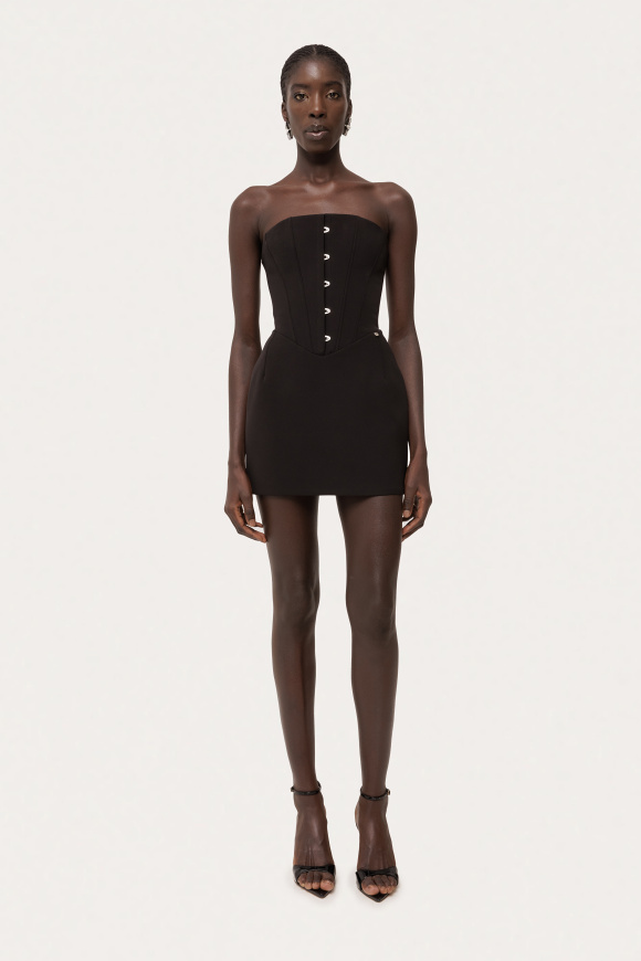 Structured corset mini dress