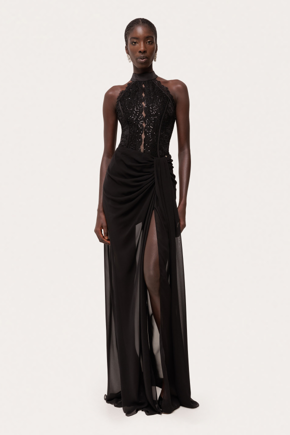 Sequin lace bodysuit