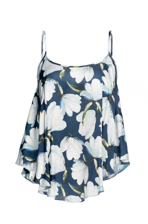 Sleeveless floral print ladies΄ top