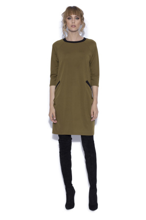Casual day dress with front pockets