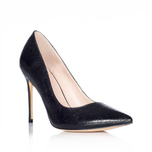 Faux leather stilettos