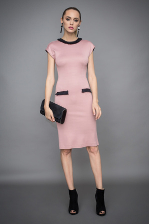 Day dress with contrasting details