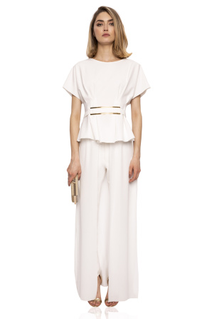 Golden waist belt top