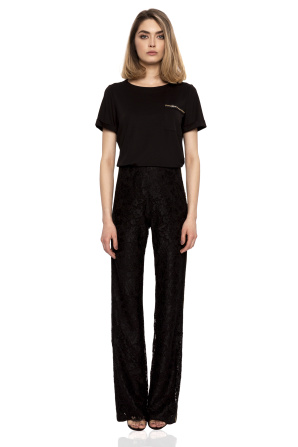 Crystal side stripe pants