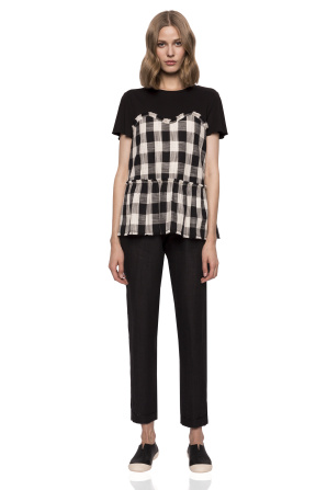 Cotton plaid top