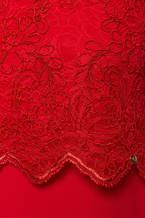 Lace detail dress
