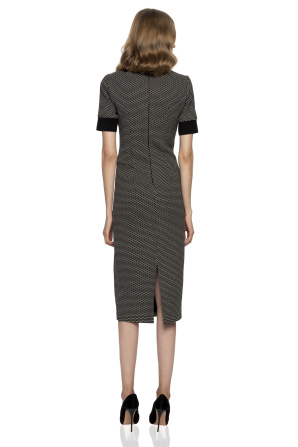 Neck detail bodycon dress