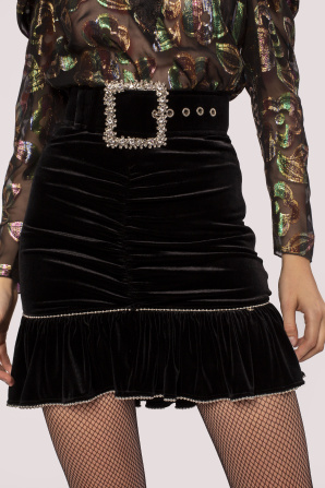 Jewellery lock velvet belt