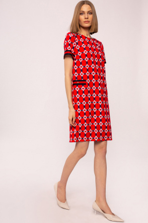 Printed shift dress
