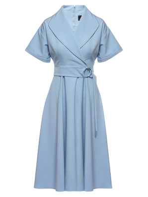 Belted midi dress