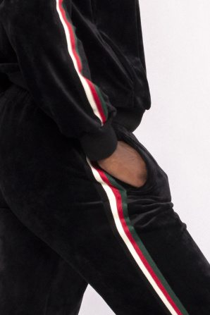 Velvet jogging pants
