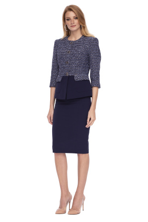 Blazer with textured fabric
