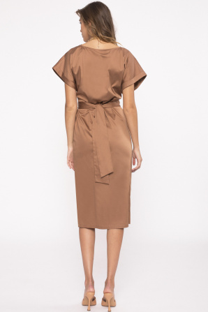 Cotton-poplin dress