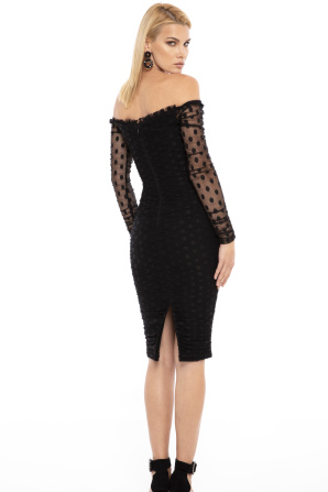 Polka-dots tulle dress